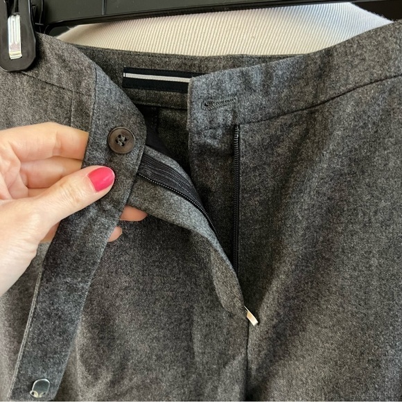 Escada Gray Wide Leg Wool Pants - Picture 5 of 11